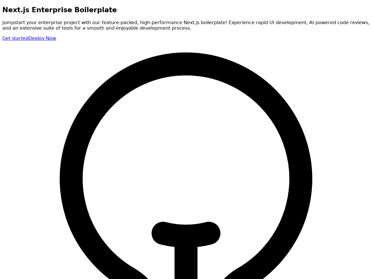 Next.js Enterprise with Tailwind CSS and Radix UI screenshot