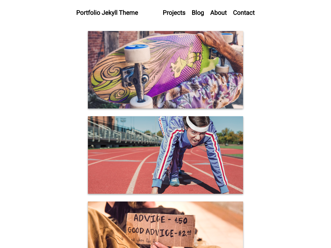 Portfolio Jekyll Theme screenshot