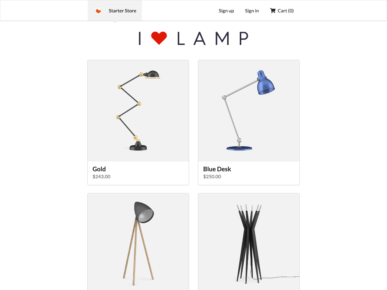 Gatsby Starter Ecommerce screenshot