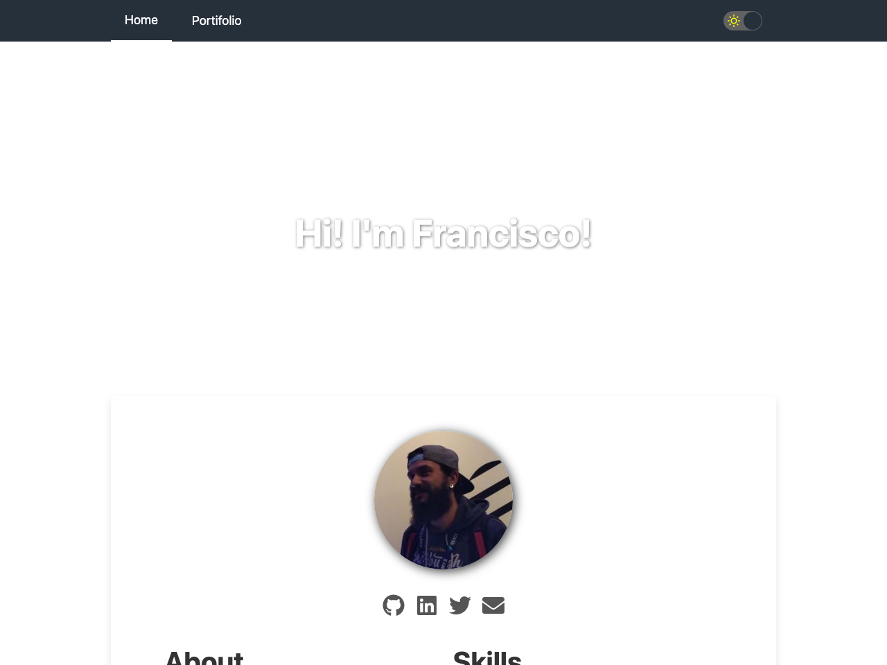 Gatsby Starter CV screenshot