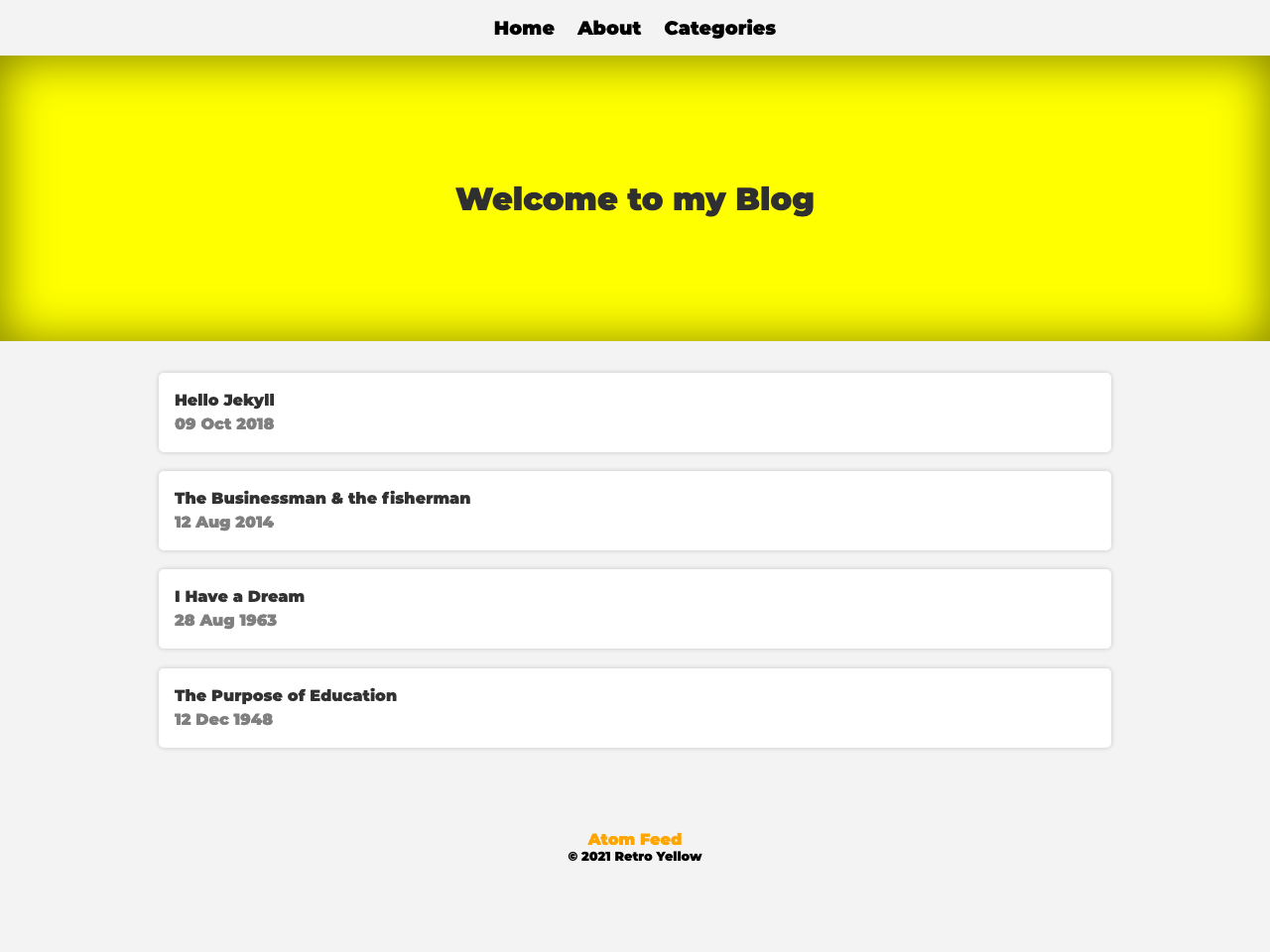 Retro Yellow screenshot