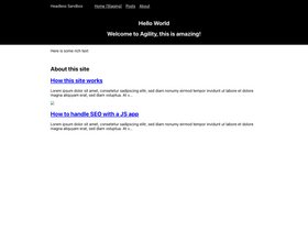 Gatsby Agility screenshot