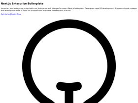 Next.js Enterprise with Tailwind CSS and Radix UI screenshot