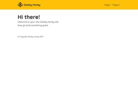 Gatsby Starter Honey screenshot