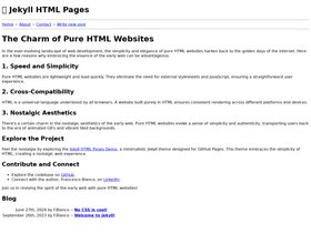 Jekyll HTML Pages screenshot