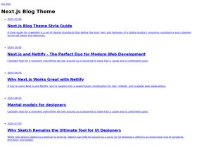Next.js blog theme screenshot