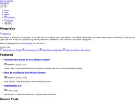 AstroPaper screenshot